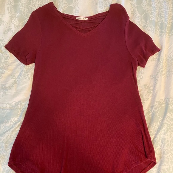 Awake Red Criss-Cross Top - Picture 4 of 4